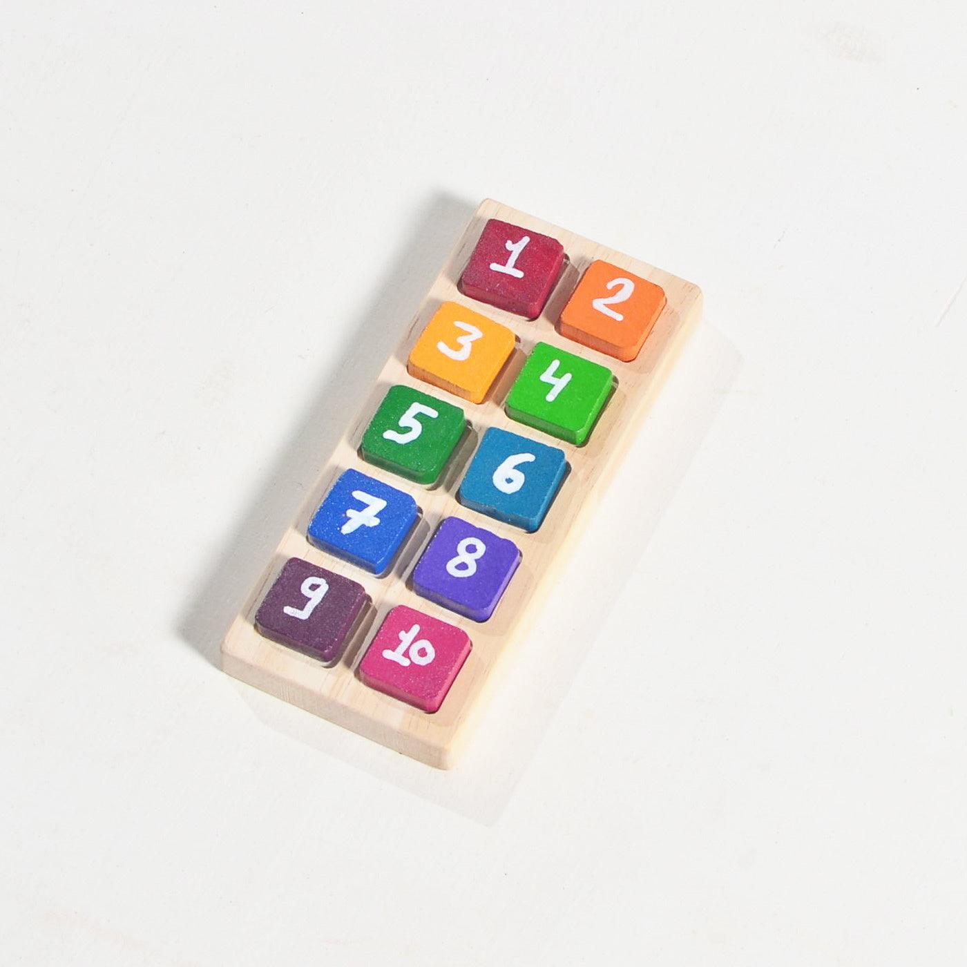 10 Frame with 10 number tiles - Totdot