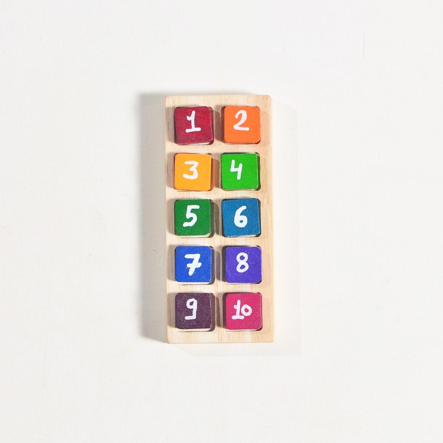 10 Frame with 10 number tiles - Totdot