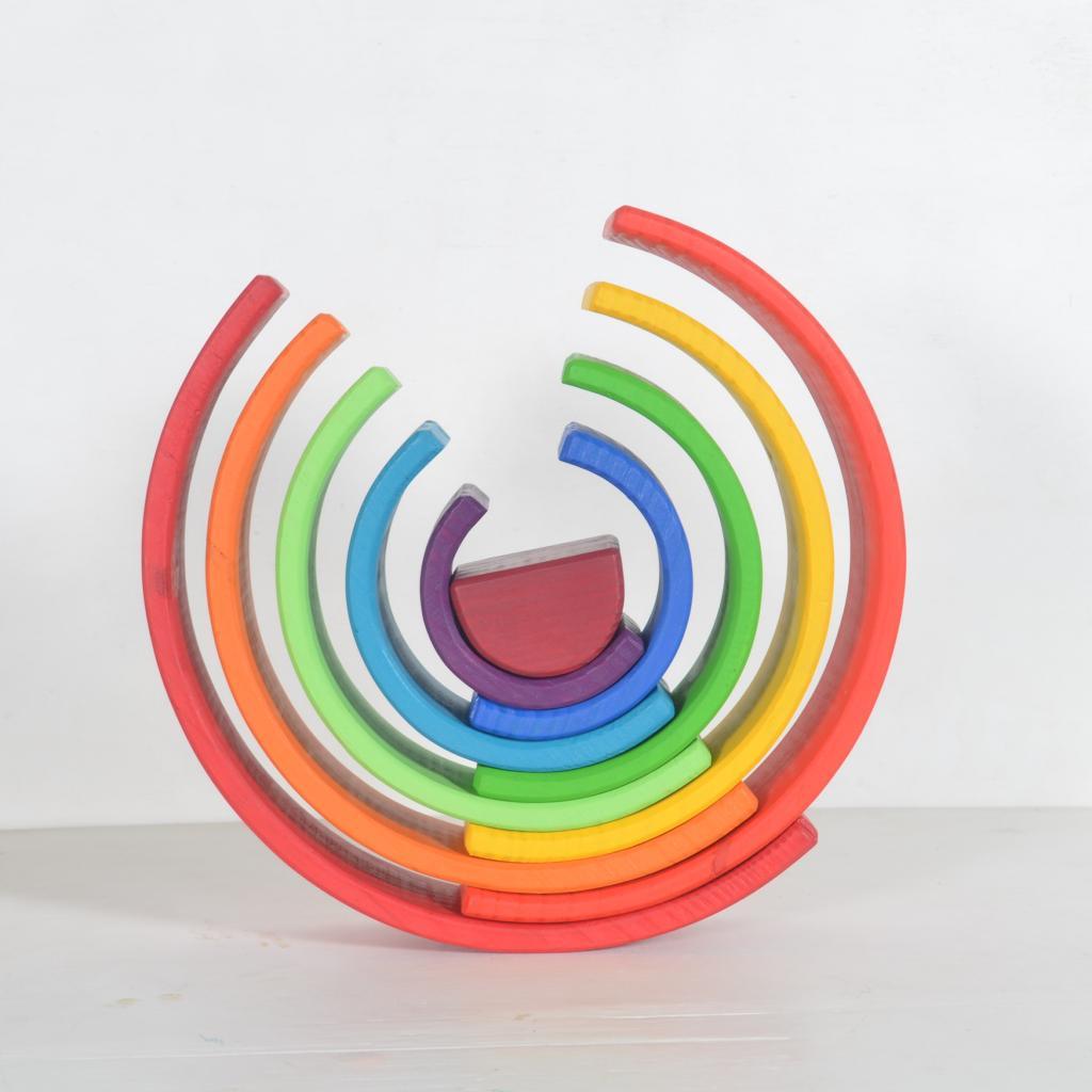 10-Piece Large Rainbow Stacker - Totdot