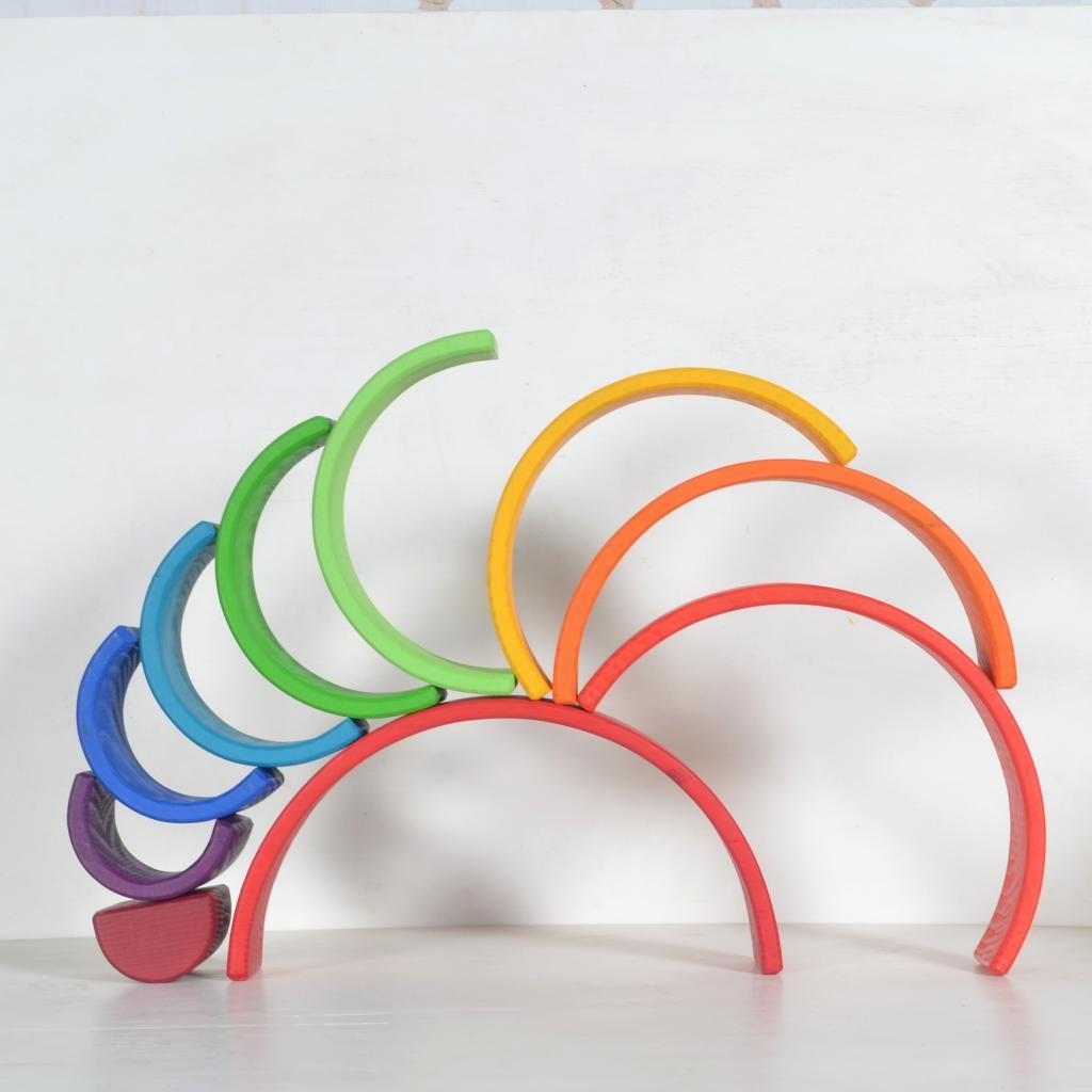 10-Piece Large Rainbow Stacker - Totdot