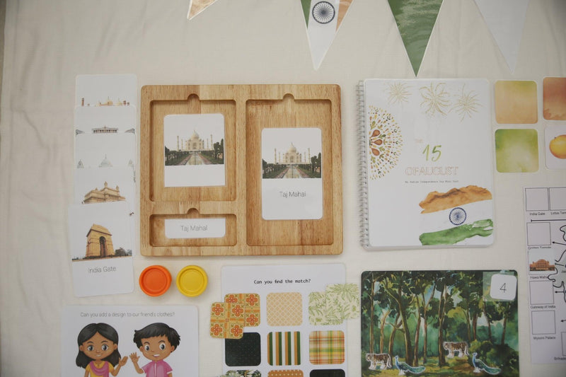 3-part Montessori Trays - Home School Aid - Totdot