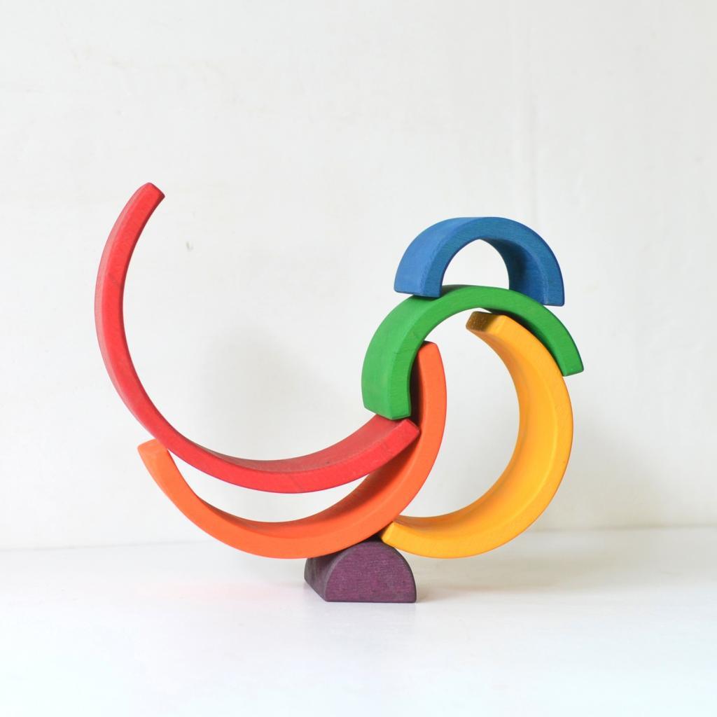 6-Piece Rainbow Stacker - Totdot