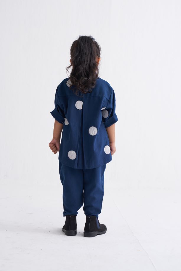 Short Top Co-Ord - Navy - Totdot