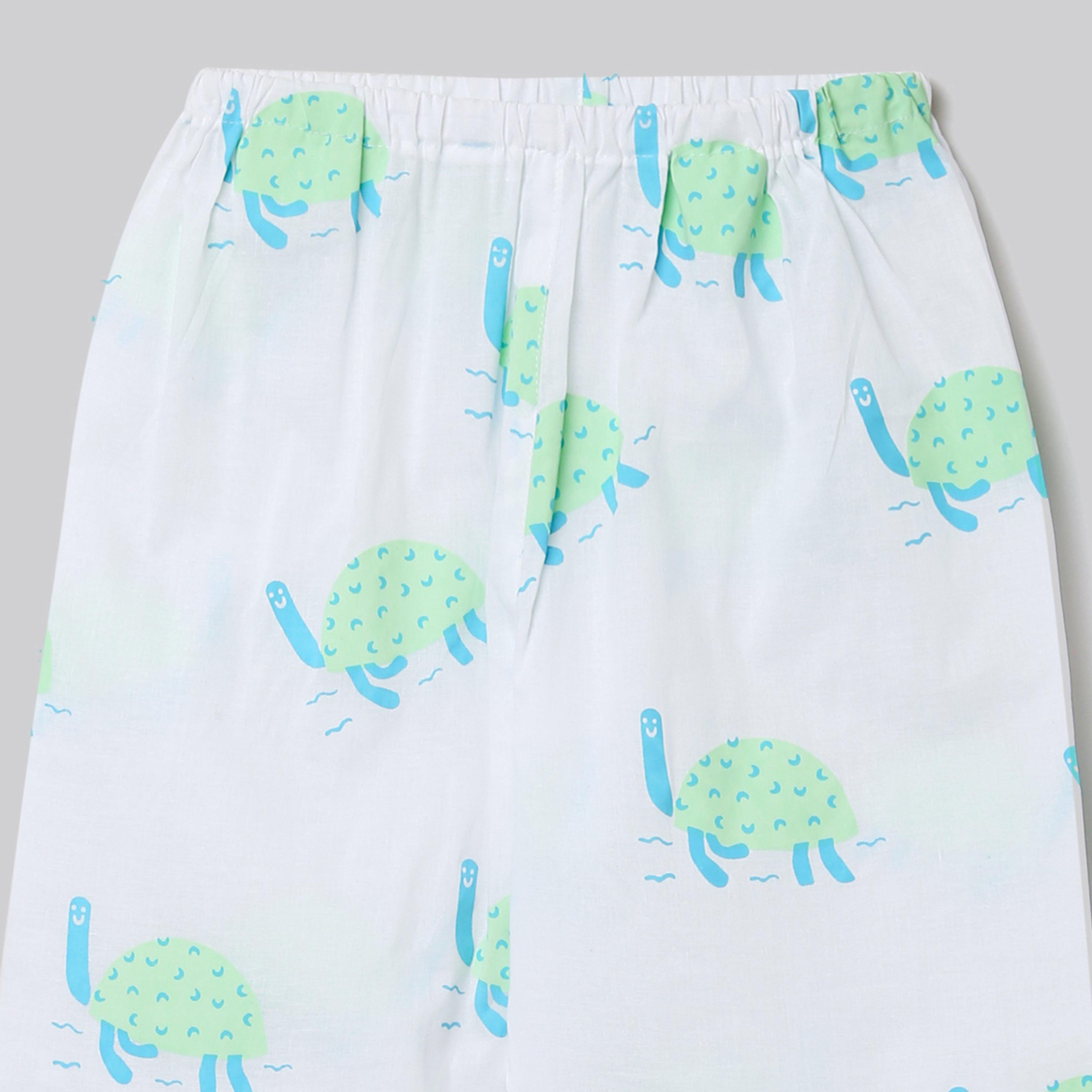 A Bale of Turtles Kurta Pyjama Set - Totdot