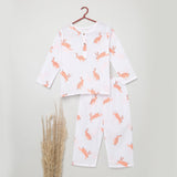 A Down of Hares'- Unisex Kurta Pyjama Set for Kids - Totdot