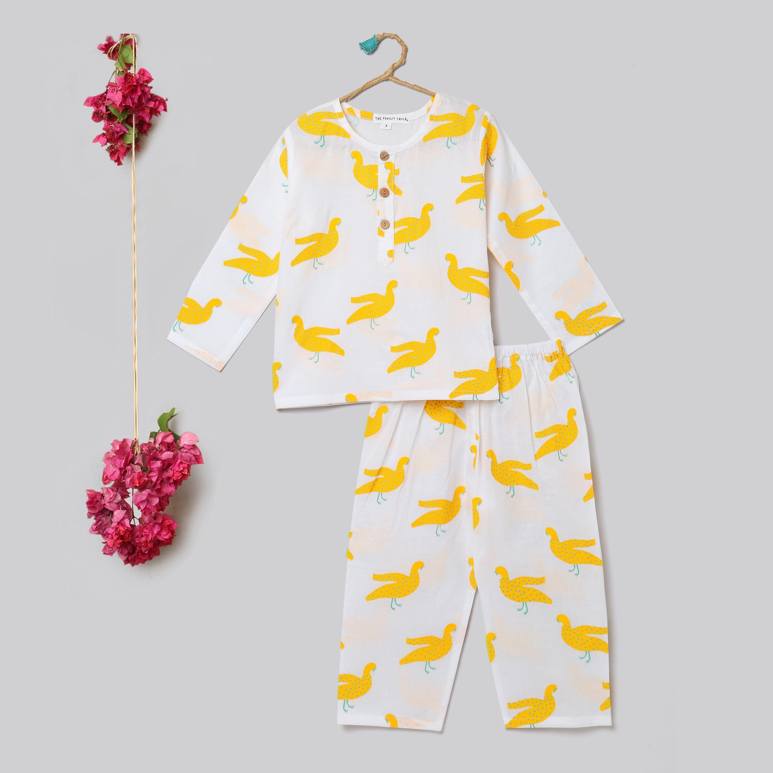 A Flock of Ducks Kurta Pyjama Set - Totdot