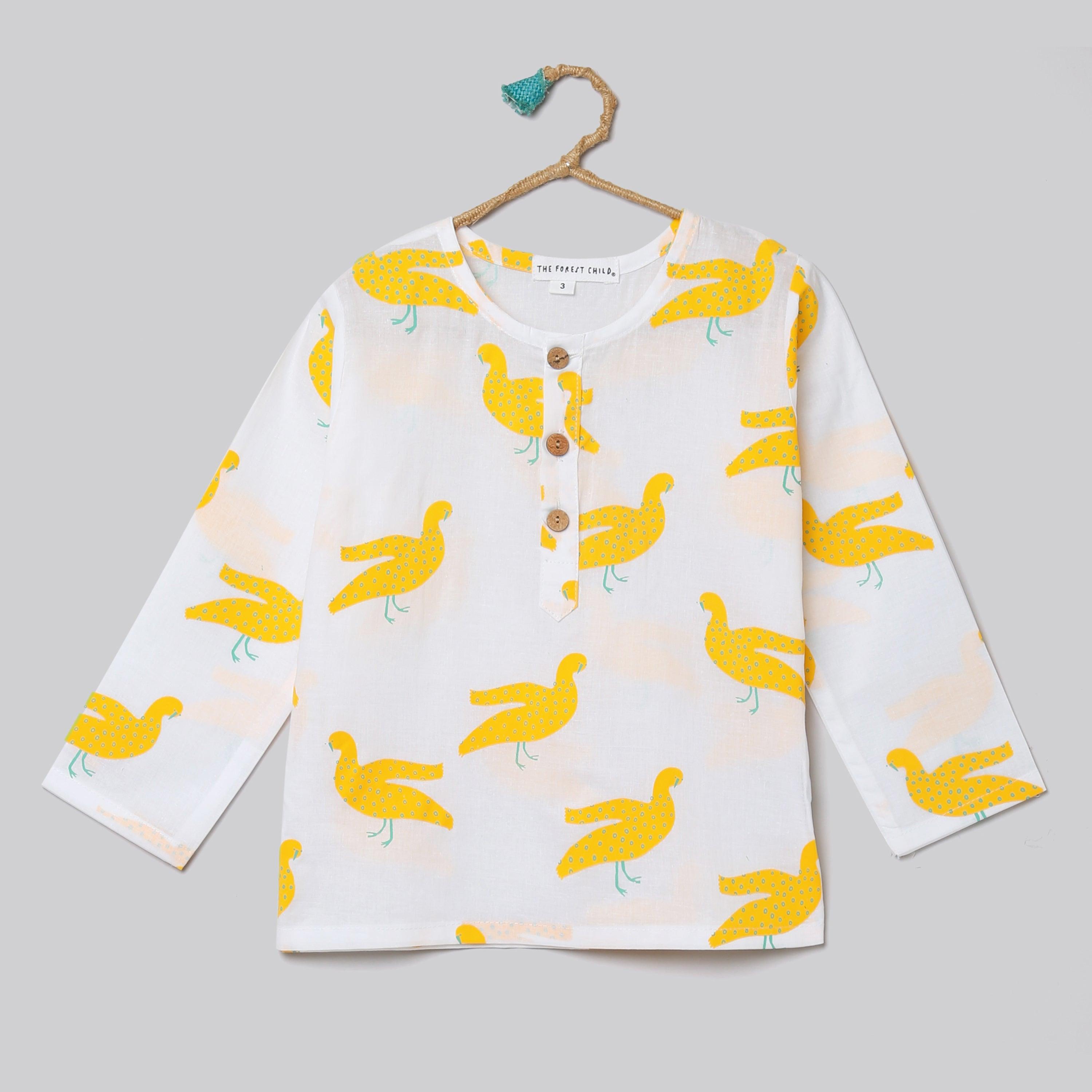 A Flock of Ducks Kurta Pyjama Set - Totdot