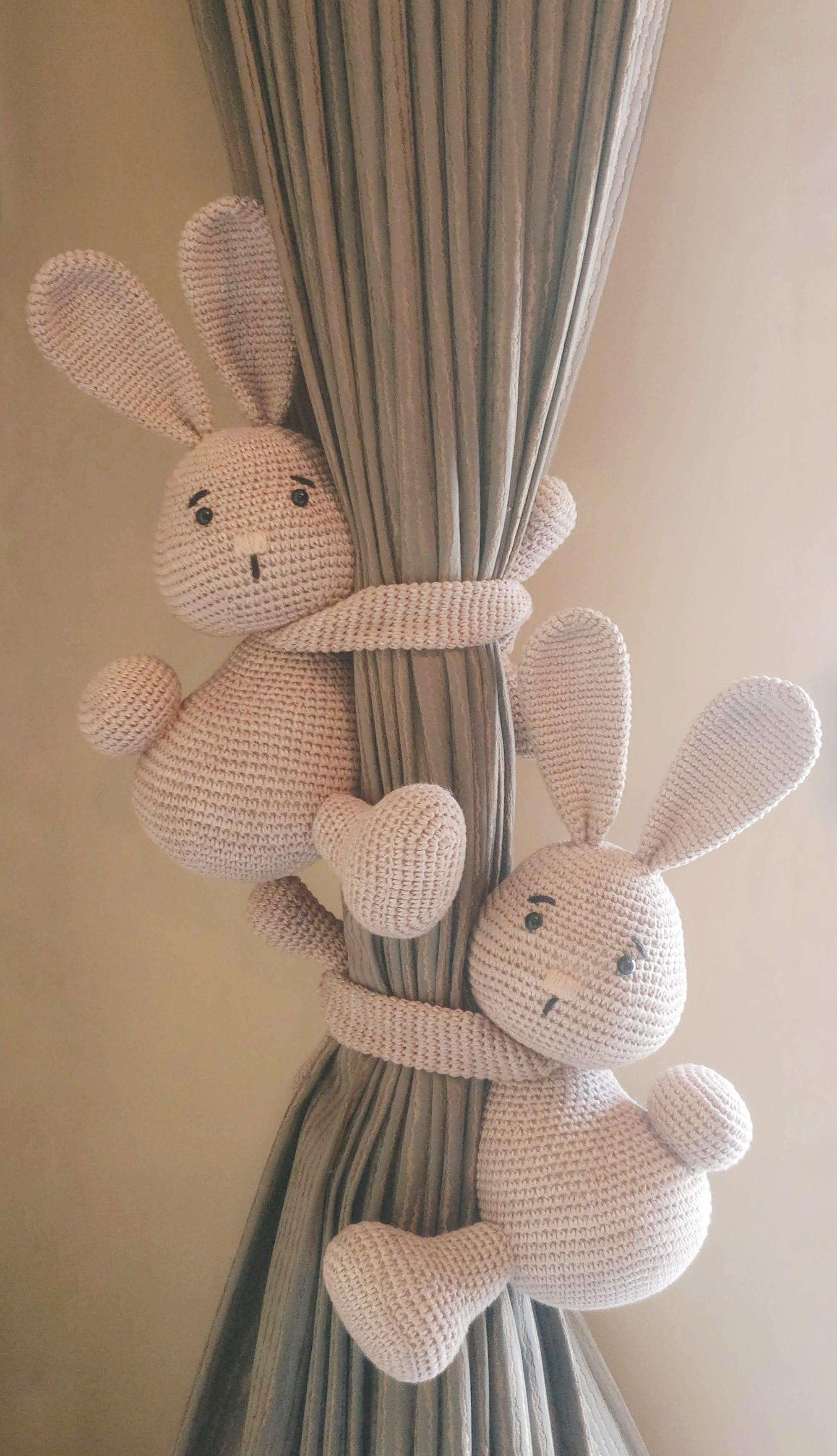 Animal - Bunny Curtain Tie/ Crochet Toy - Totdot