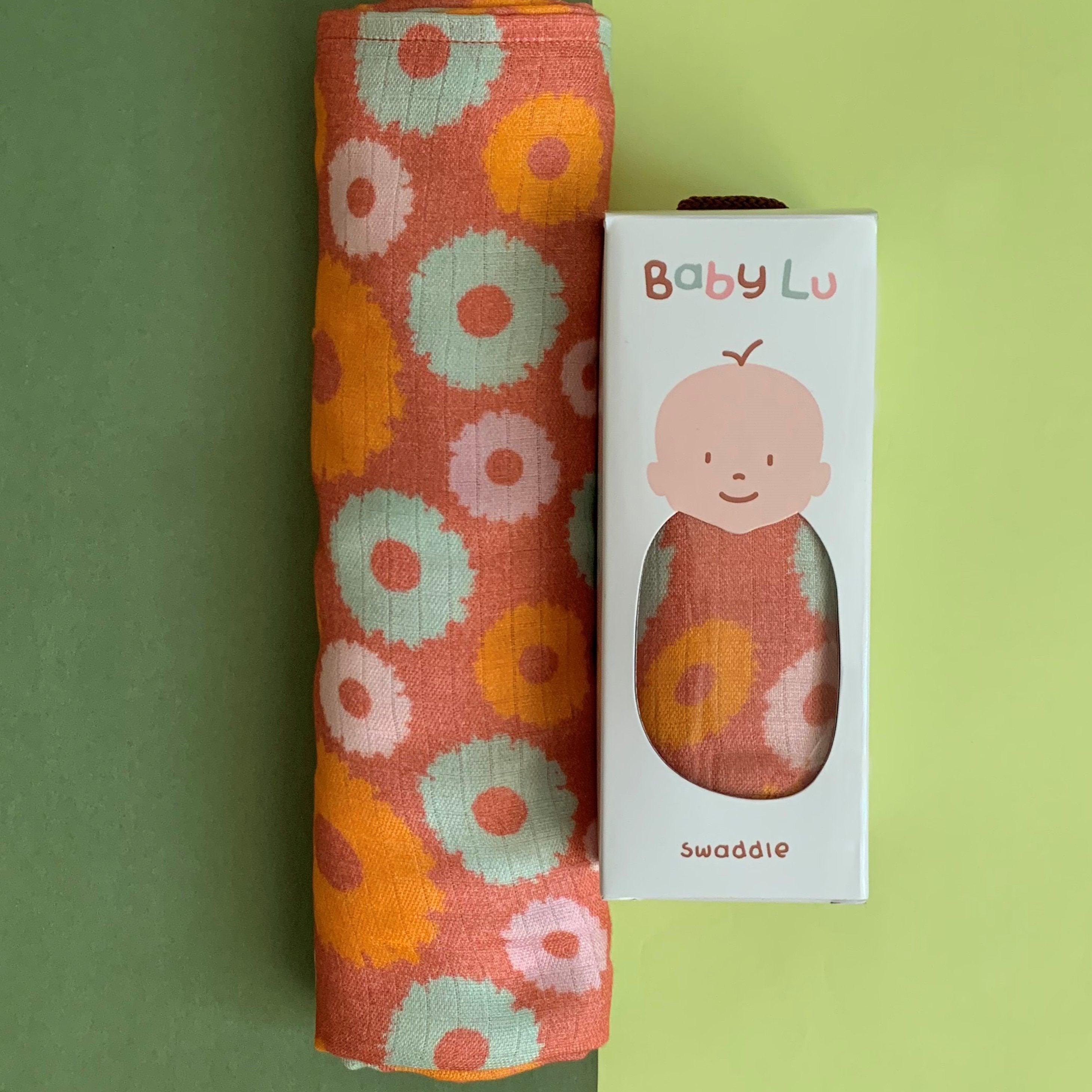 Bamboo Muslin Swaddle for Babies - Wheel - Totdot