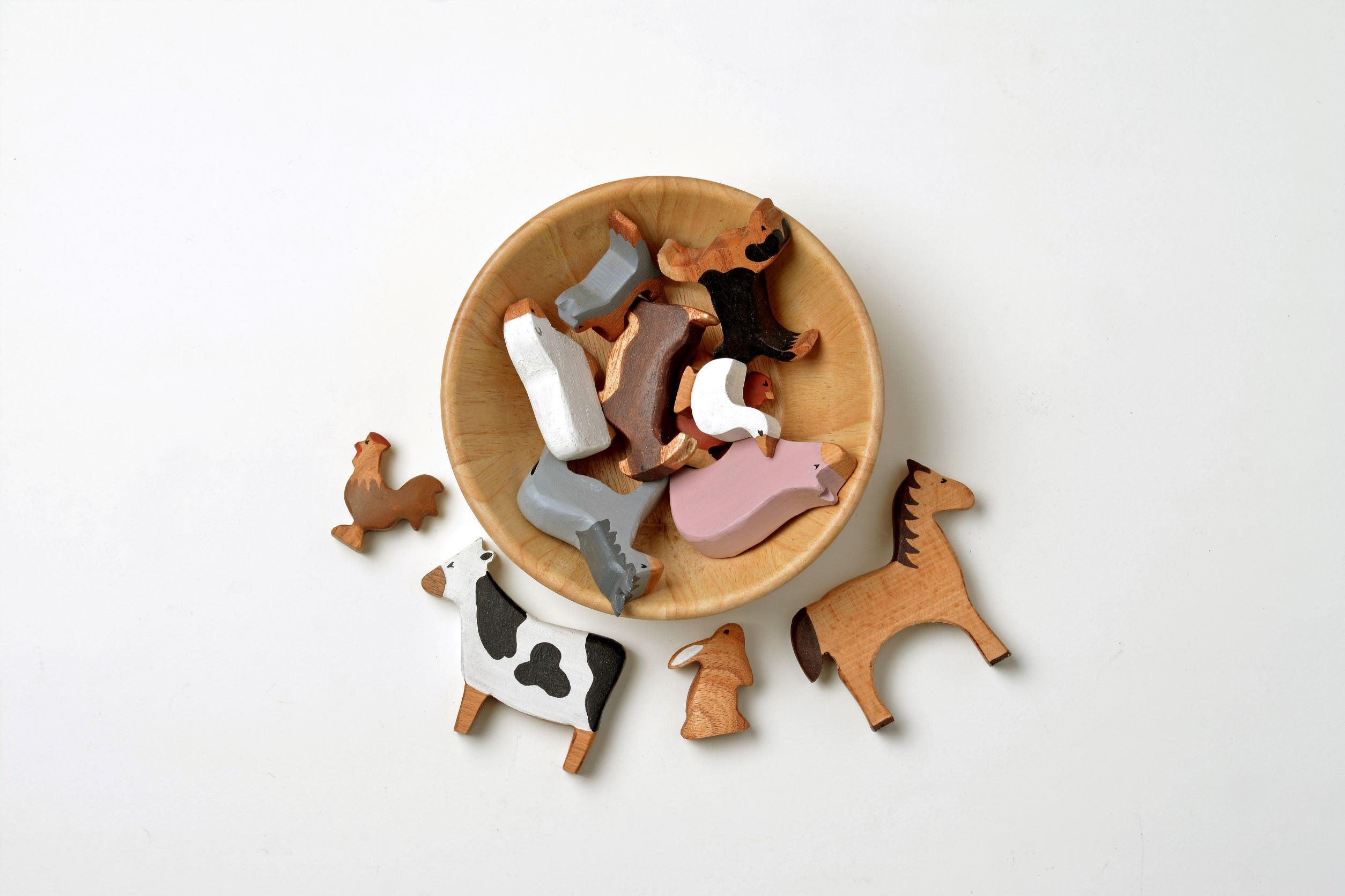 Birch Farm Animals Set Of 12 - Totdot