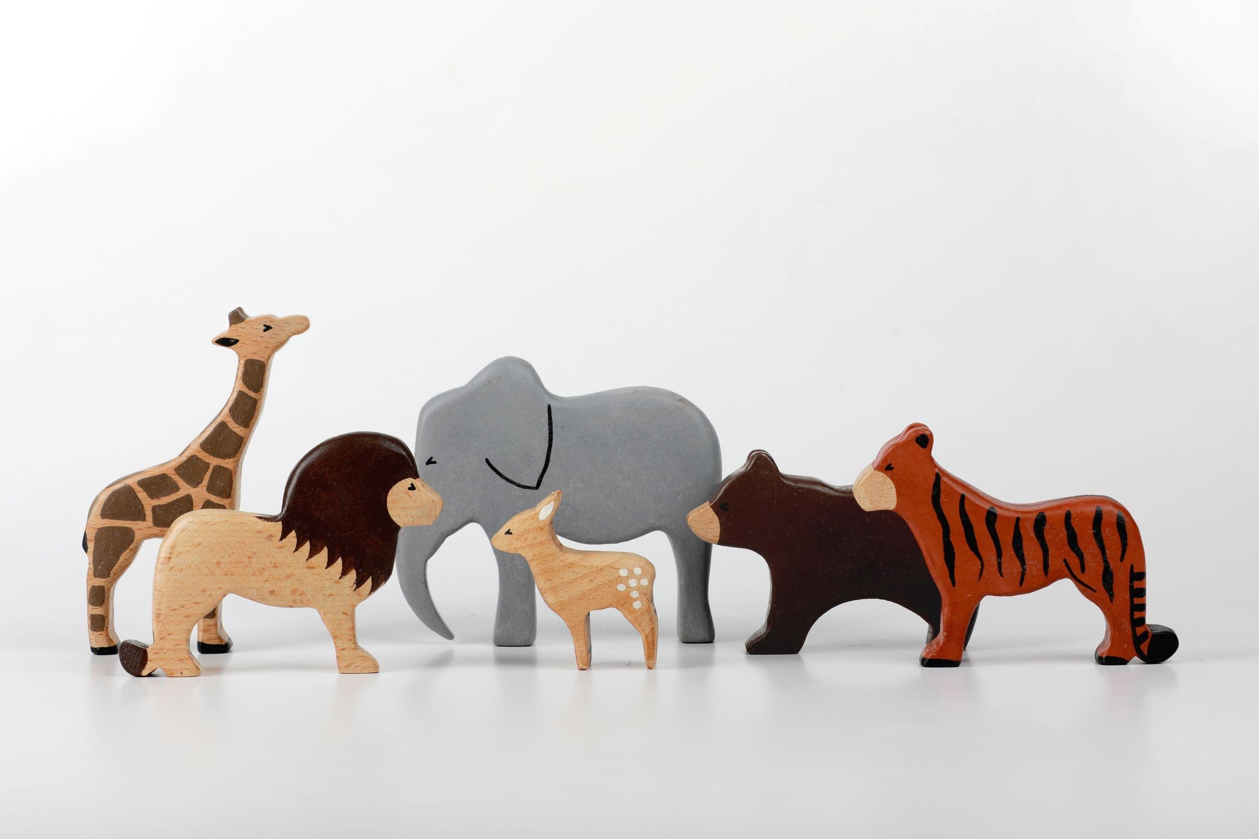 Birch Wild Animals Set Of 6 - Combo 1 - Totdot