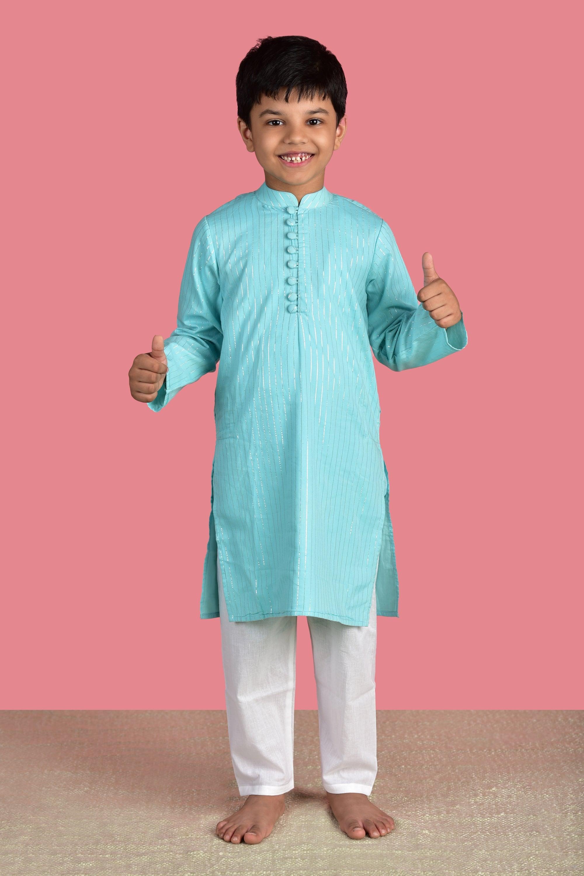 Blue Kurta Set - Totdot