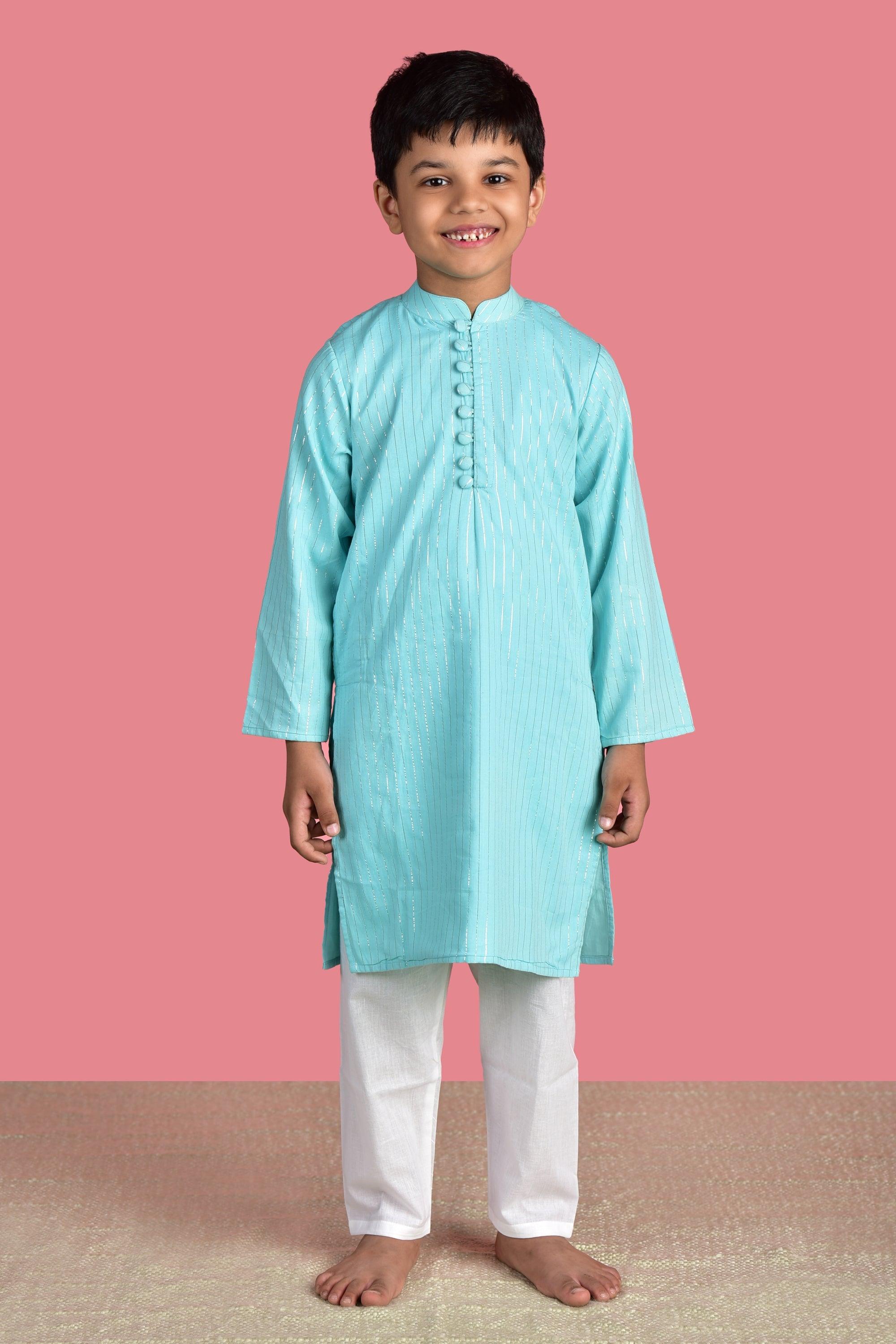 Blue Kurta Set - Totdot