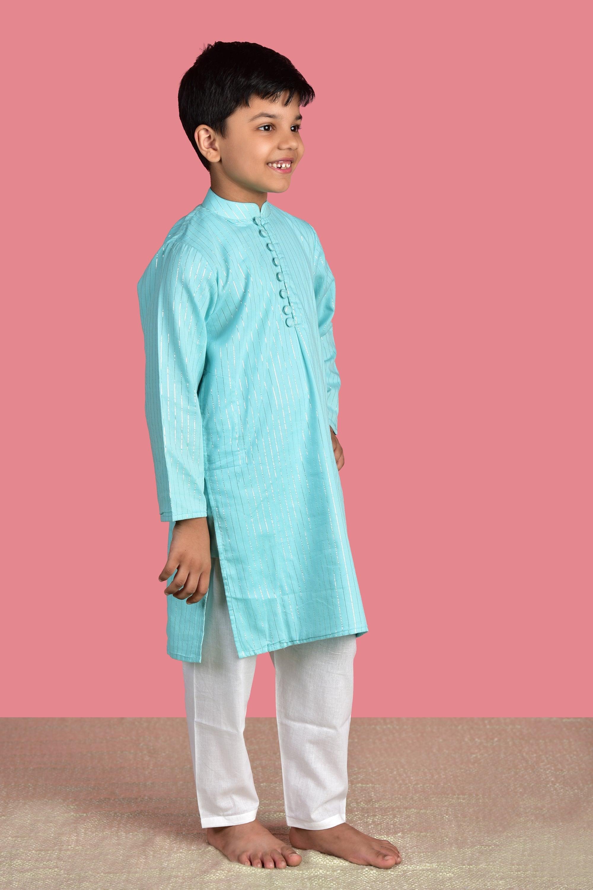 Blue Kurta Set - Totdot