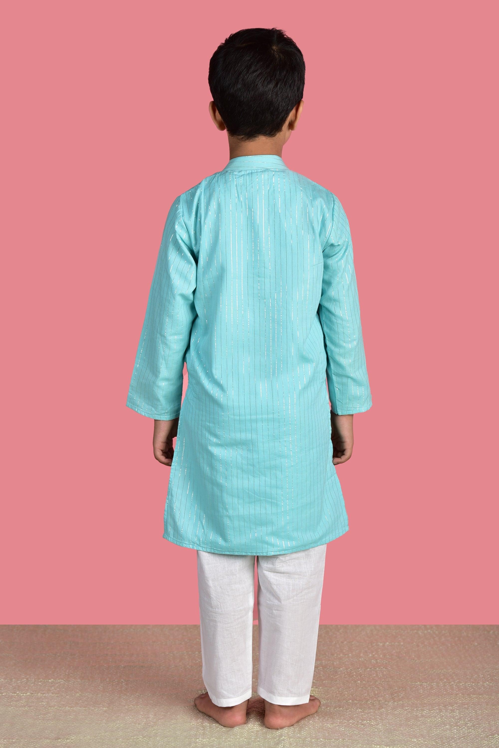 Blue Kurta Set - Totdot