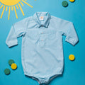 Blueberry Cotton Onesie Shirt for Baby Boys