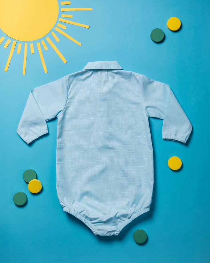 Blueberry Cotton Onesie Shirt for Baby Boys - Totdot