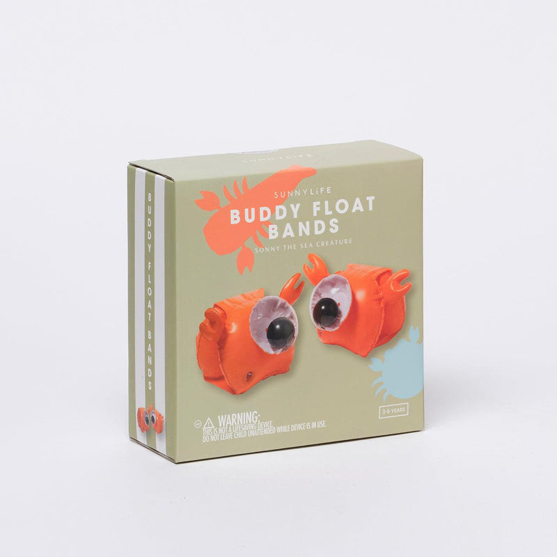Buddy Float Bands Sonny the Sea Creature Neon Orange - Totdot