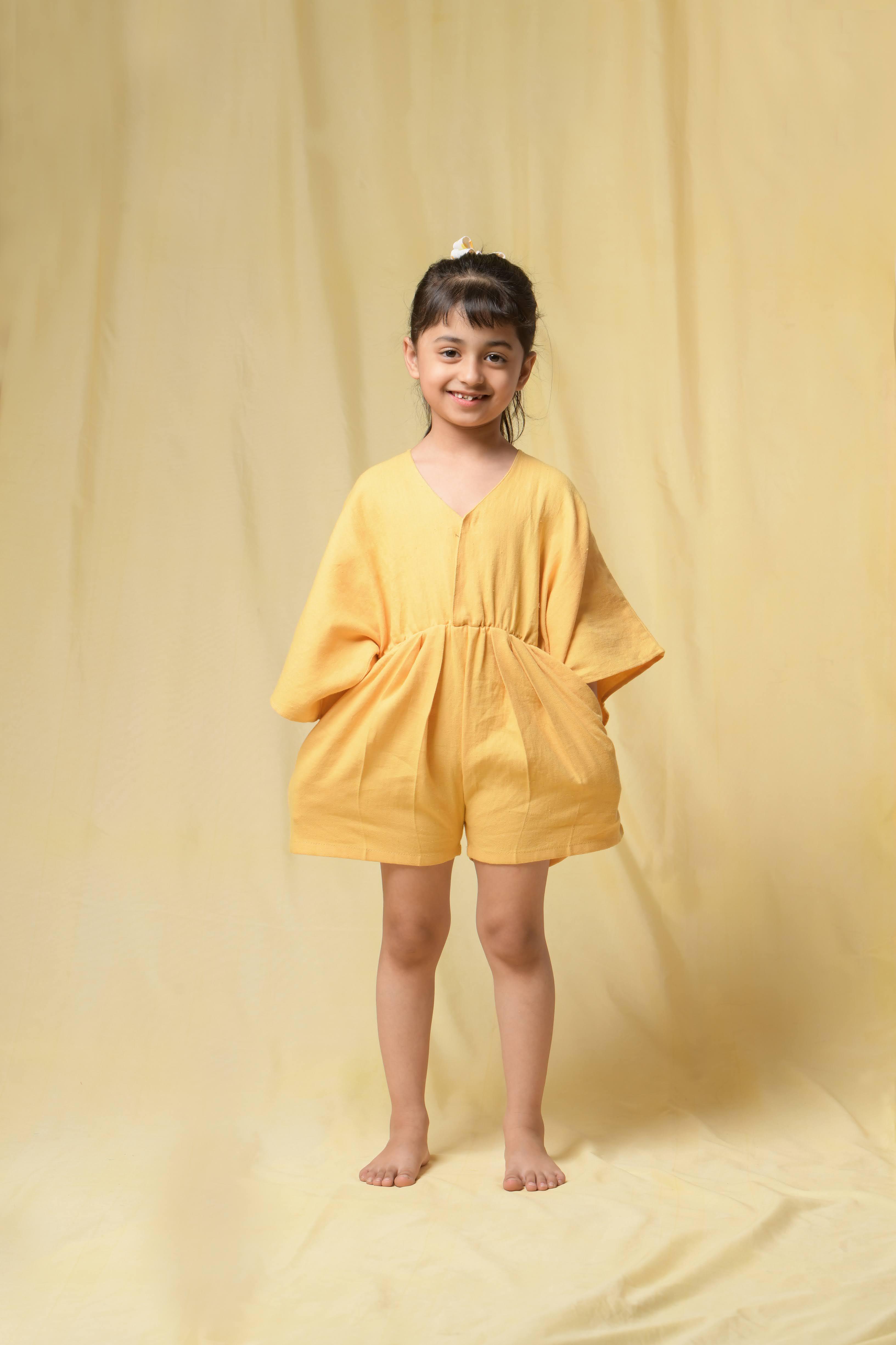 Butter Corn Kernel Jumpsuit Dress - Totdot