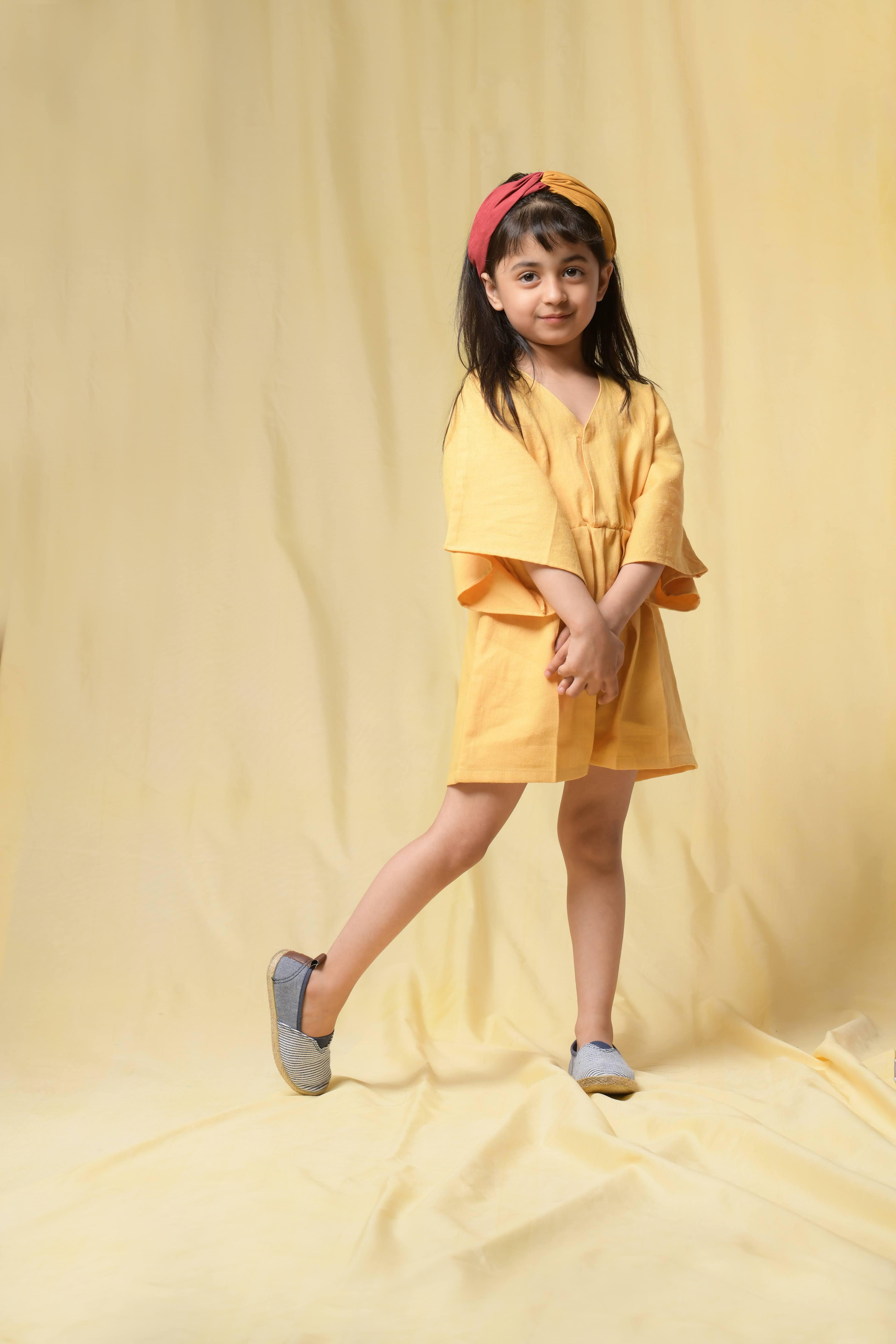 Butter Corn Kernel Jumpsuit Dress - Totdot