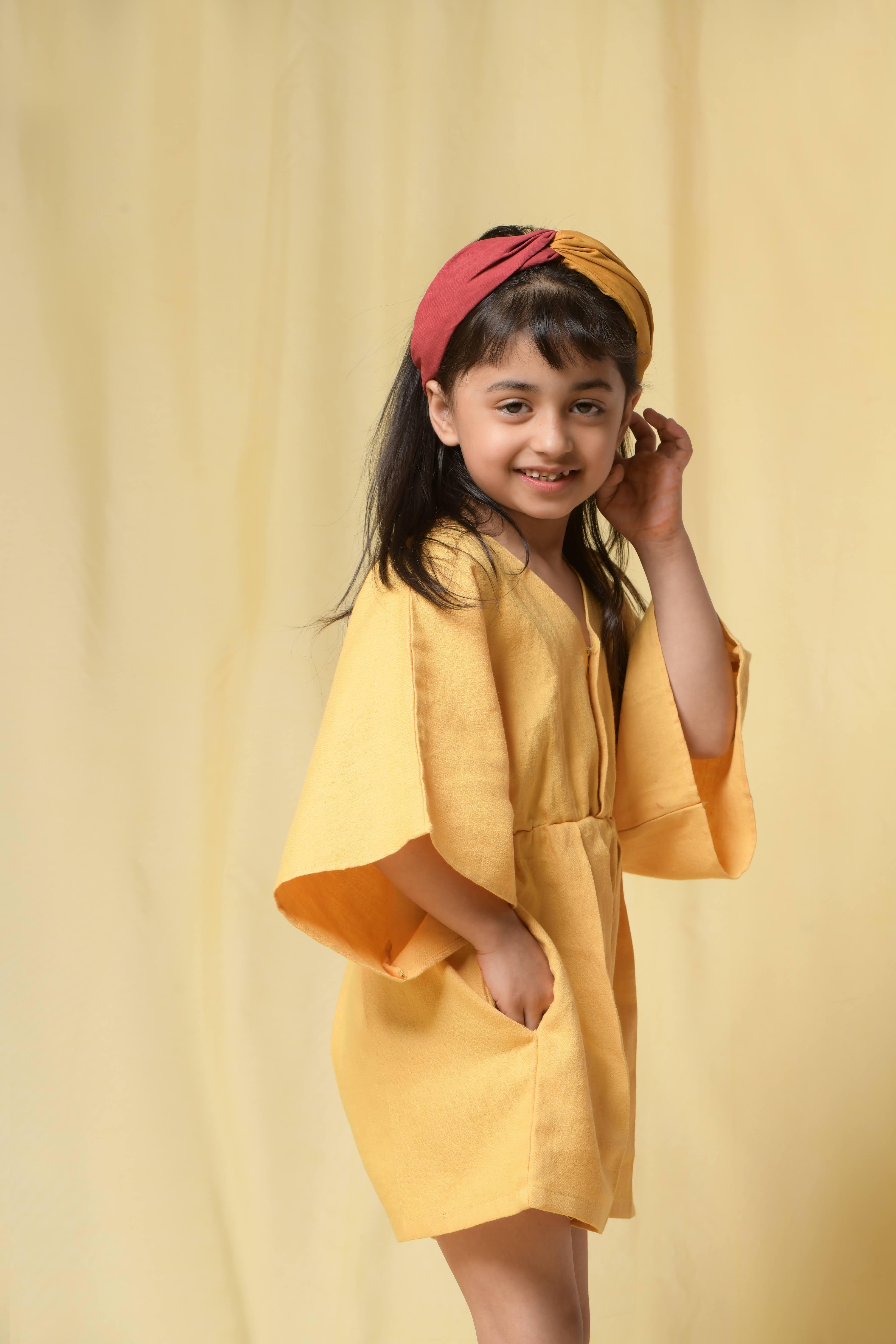 Butter Corn Kernel Jumpsuit Dress - Totdot