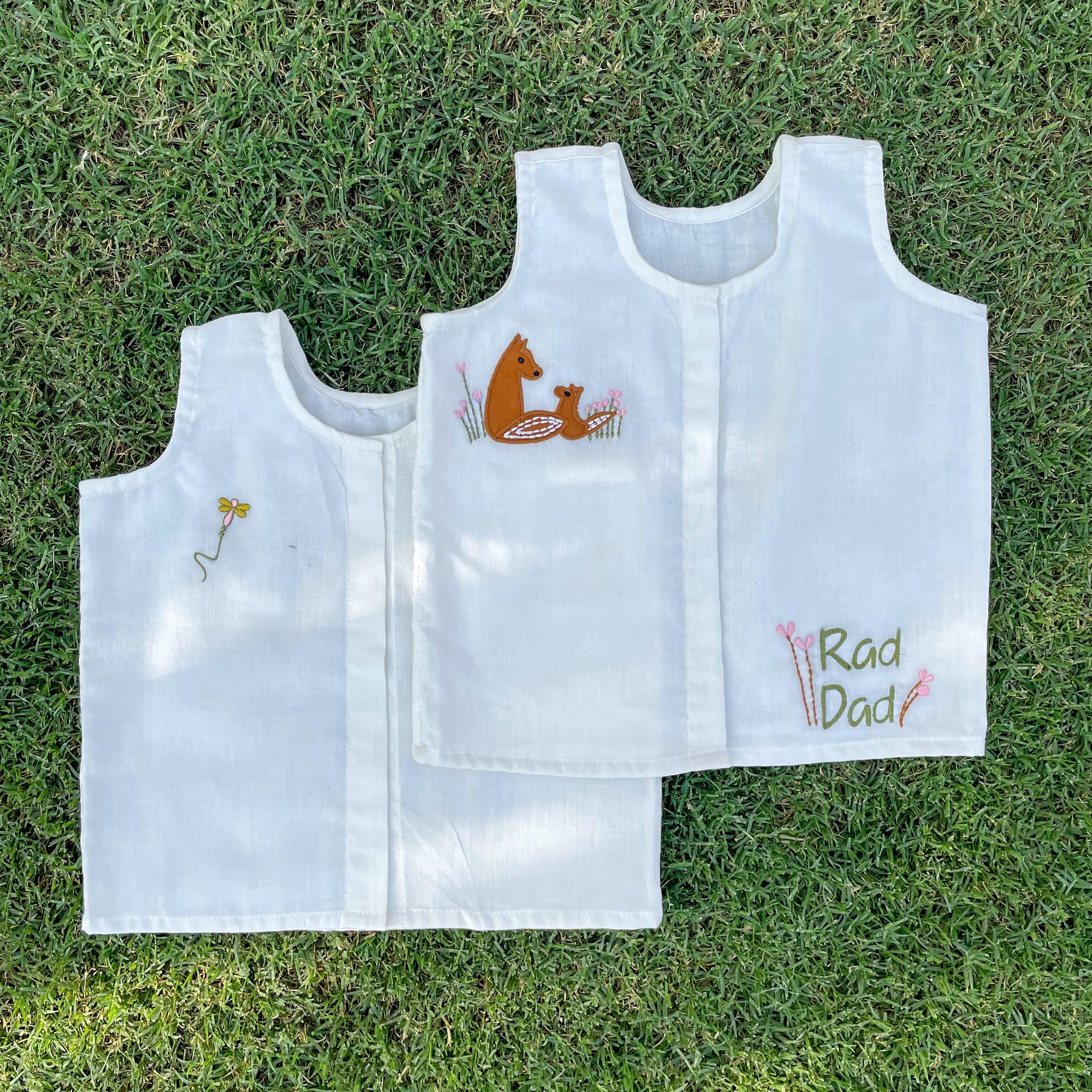 Cotton Jhablas/Vests -Set of 2(Fox) - Totdot