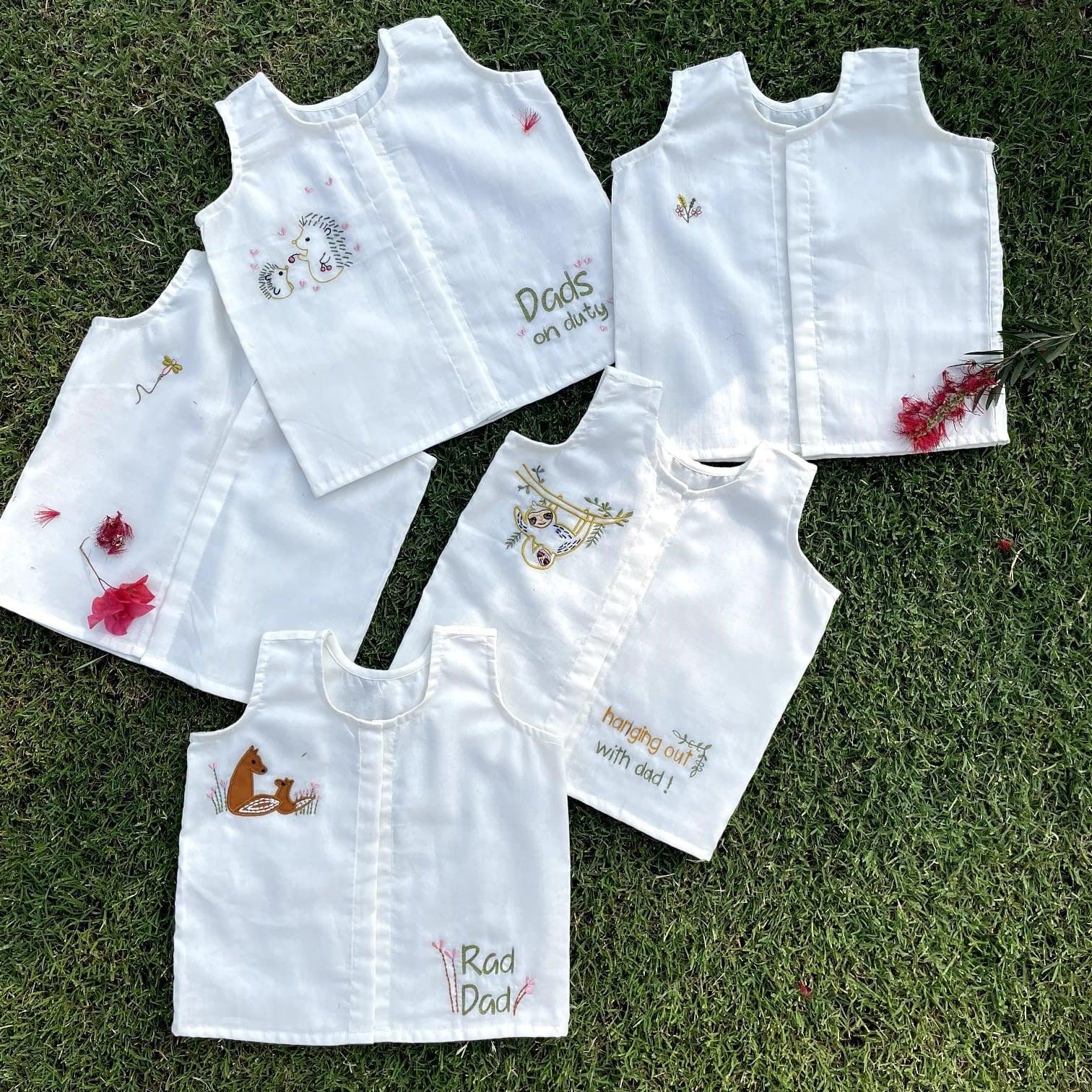 Cotton Jhablas/Vests -Set of 5 - Totdot