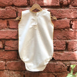 Cotton Romper- Hanging out with Dad - Totdot