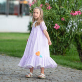 Day Dreamer- Lavender Dress with Stars for Girls - Totdot