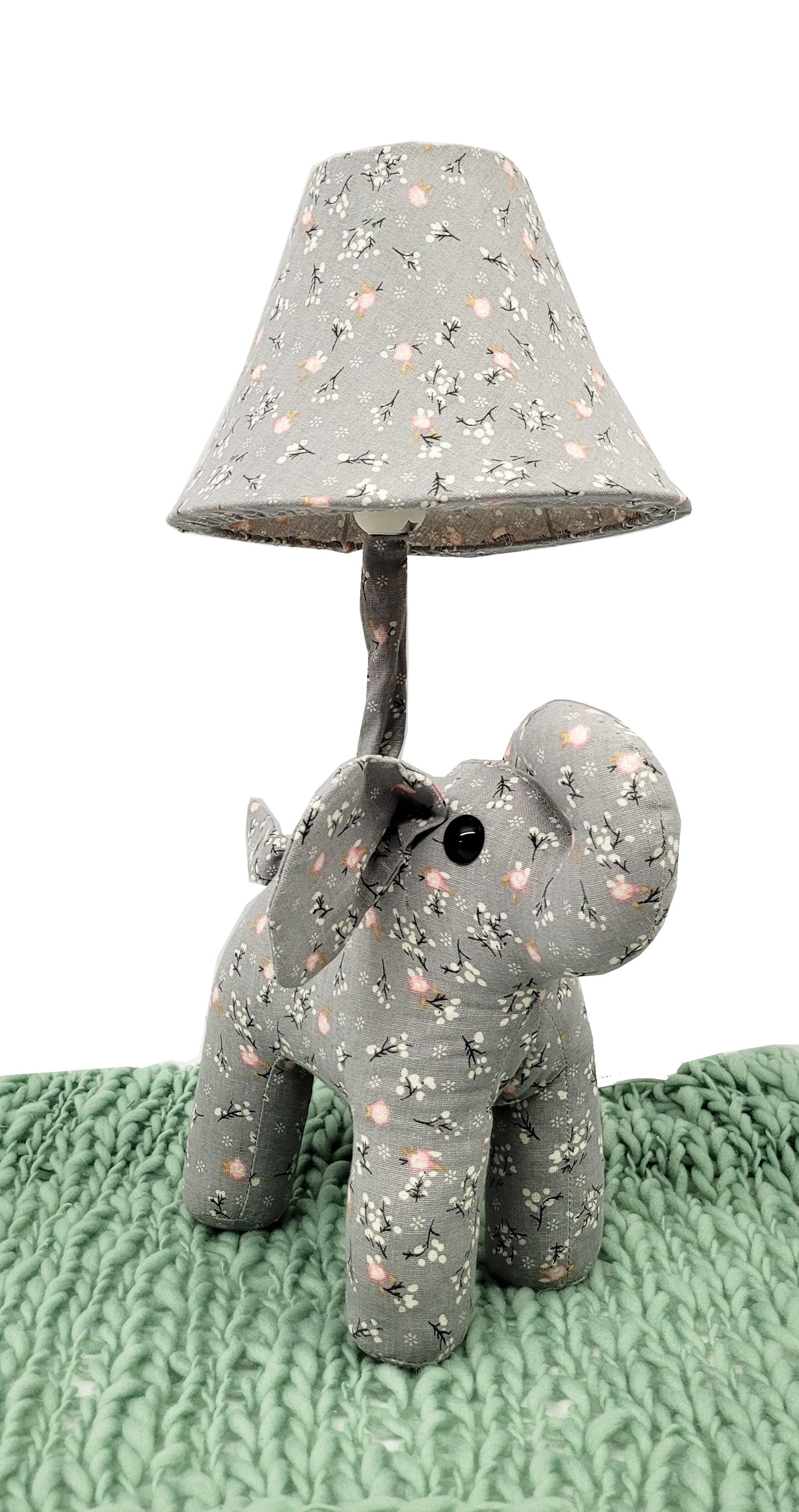 Elle Short Night Lamp- Grey Pink - Totdot