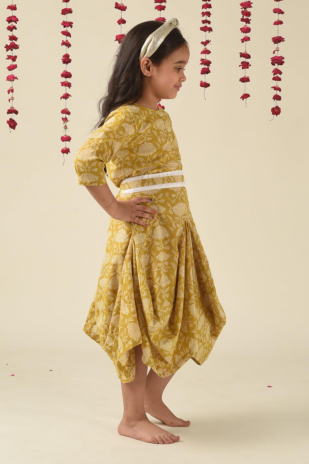 Firefly Cowl Dress With Belt - Totdot