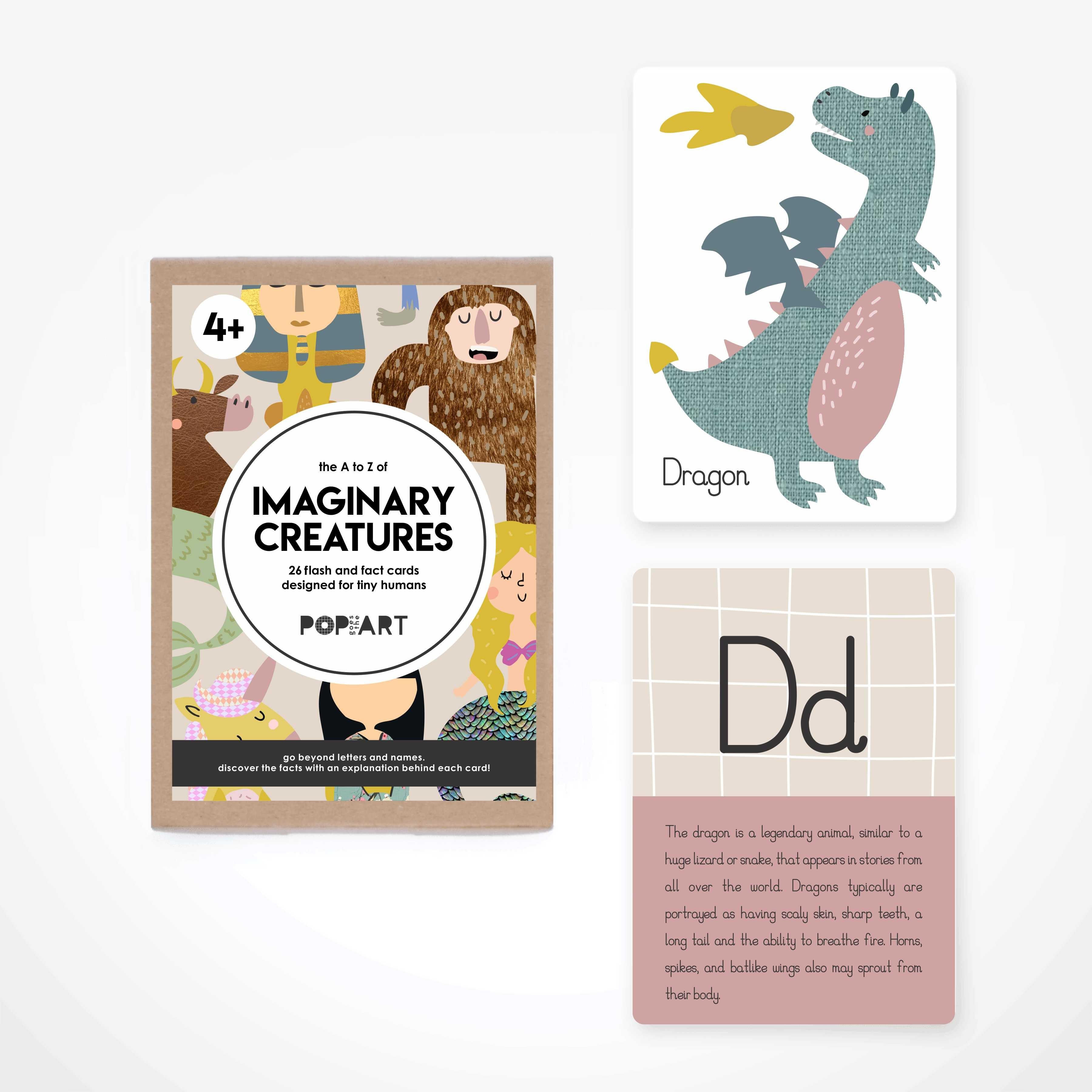 Flash & Fact Cards | Imaginary Creatures - Totdot