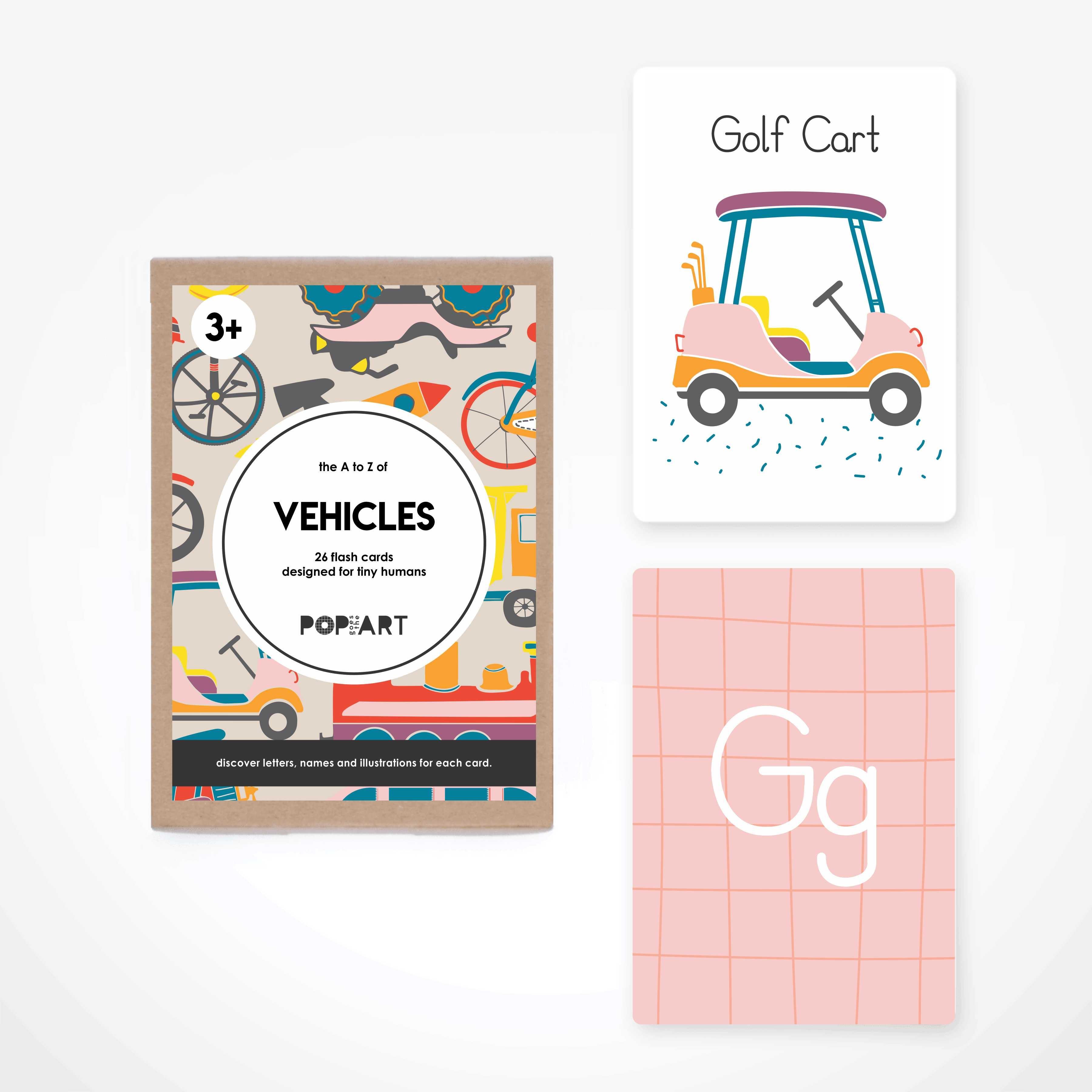 Flash Cards Vehicles - Totdot