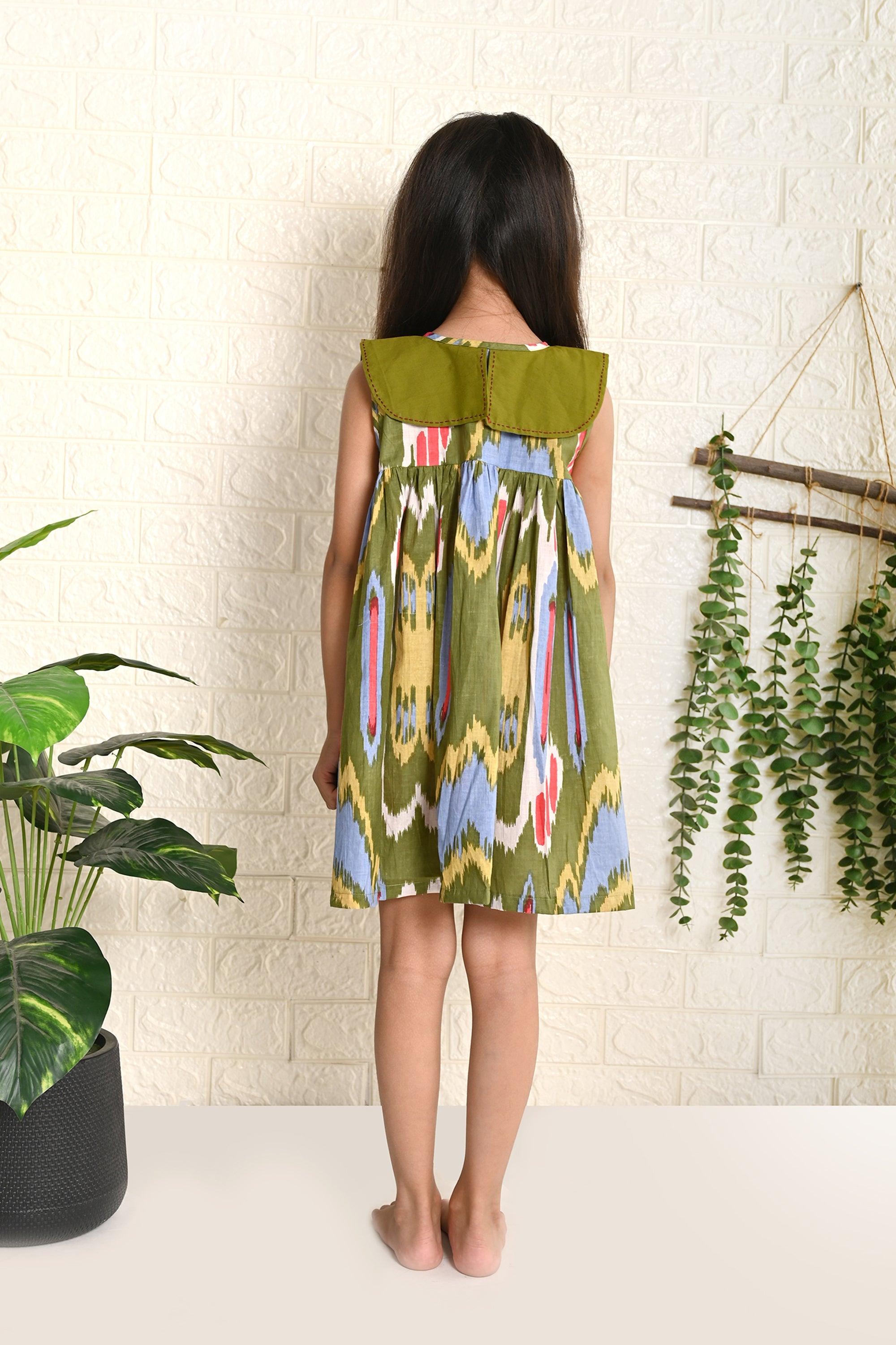 Forest Ikat Dress - Totdot