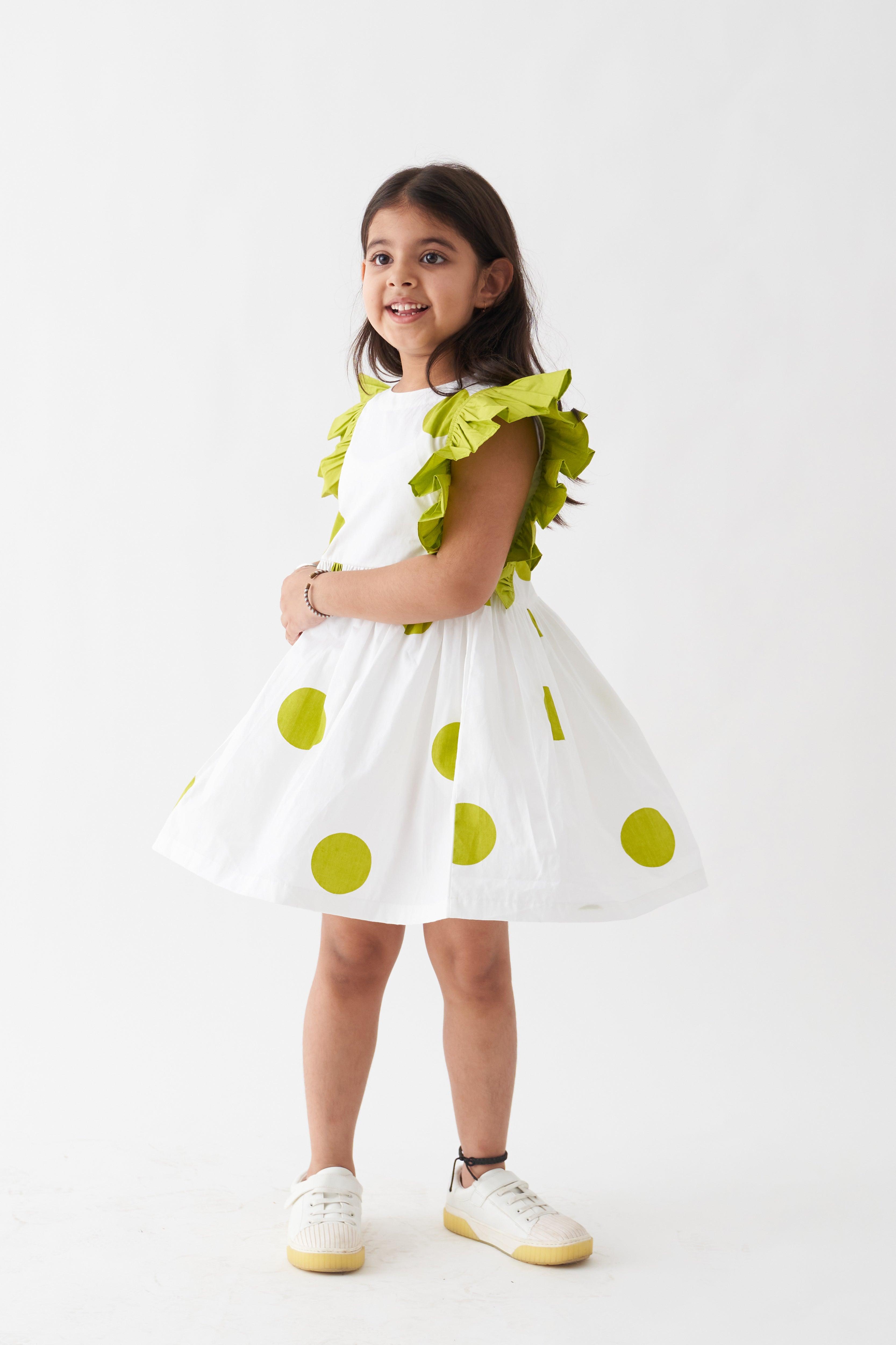 Frill Sleeve Dress - Totdot