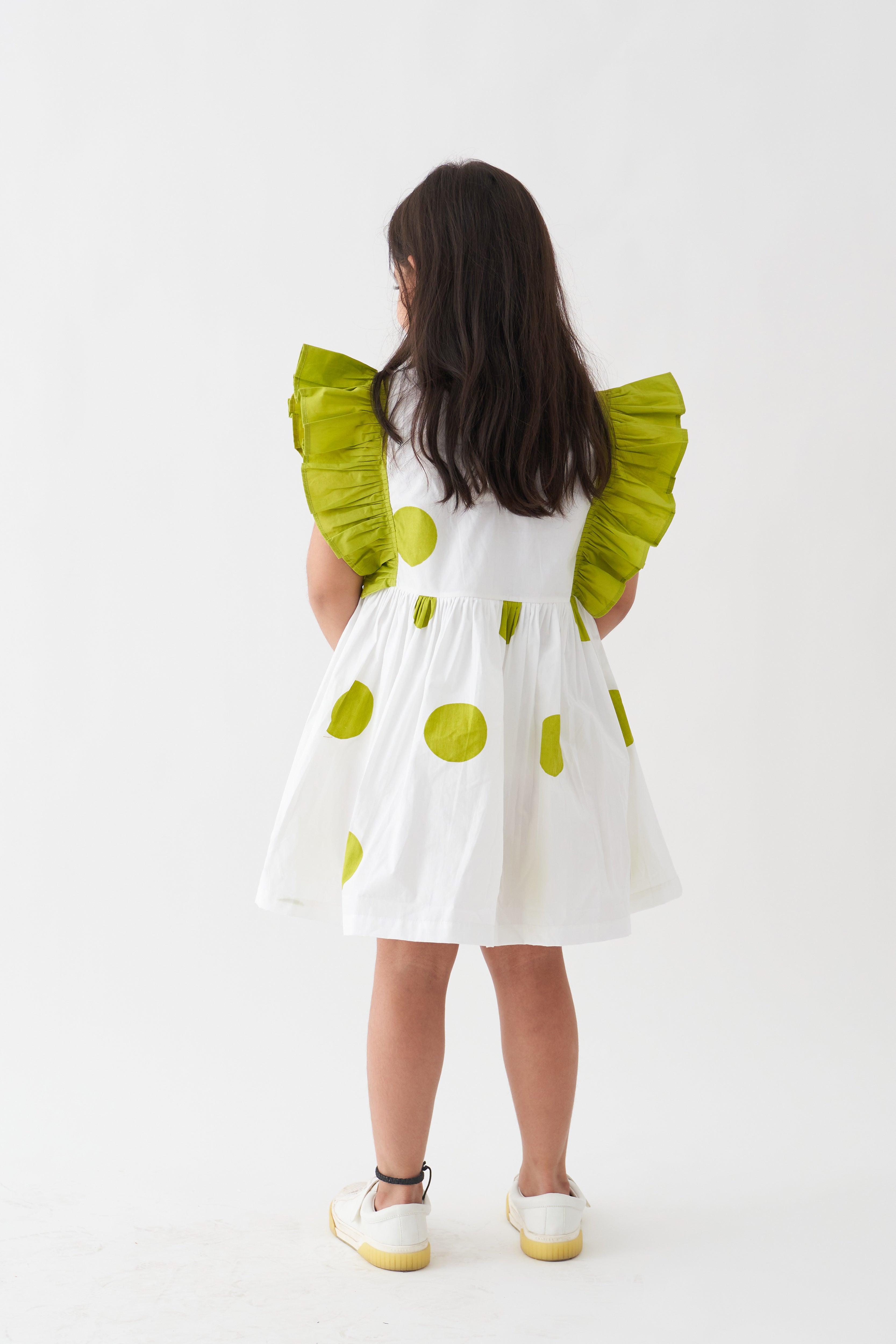 Frill Sleeve Dress - Totdot