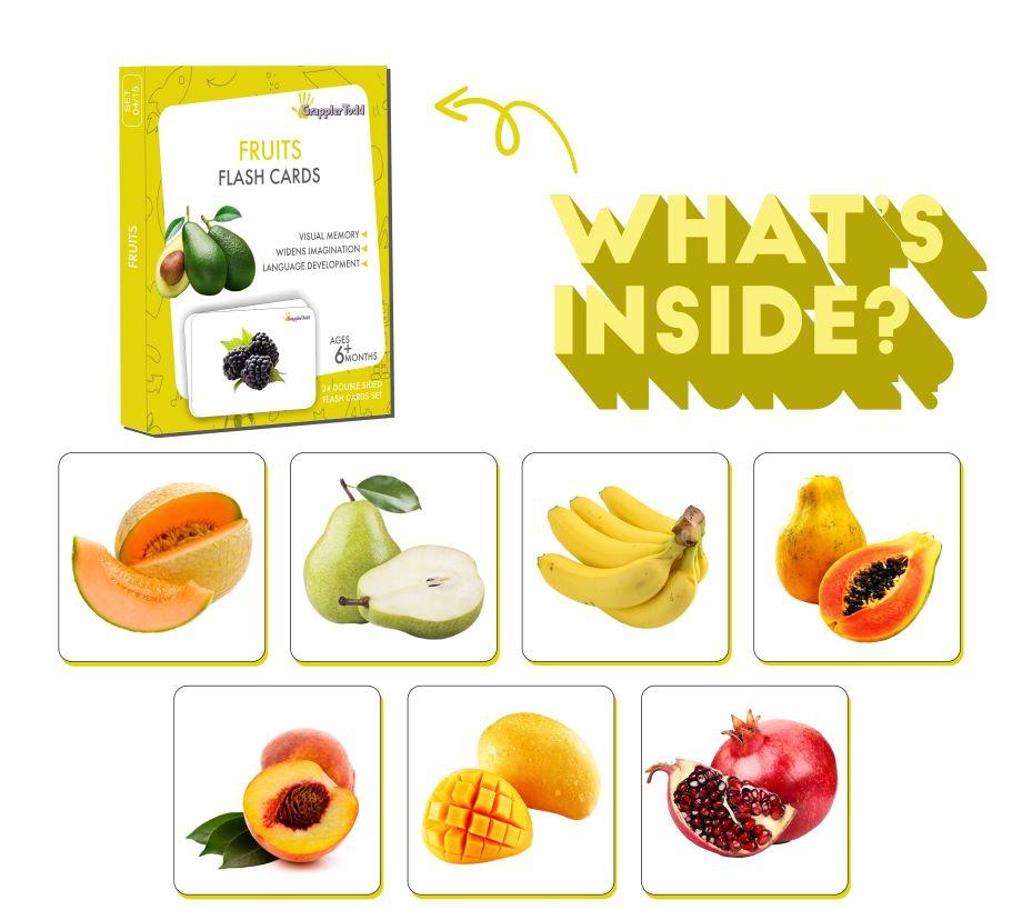 Fruits Flash Cards - Totdot