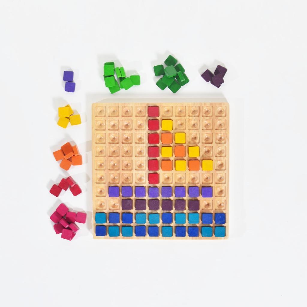 Hundred Board Activity Set of 100 Tiles and 70 Flash cards - Totdot