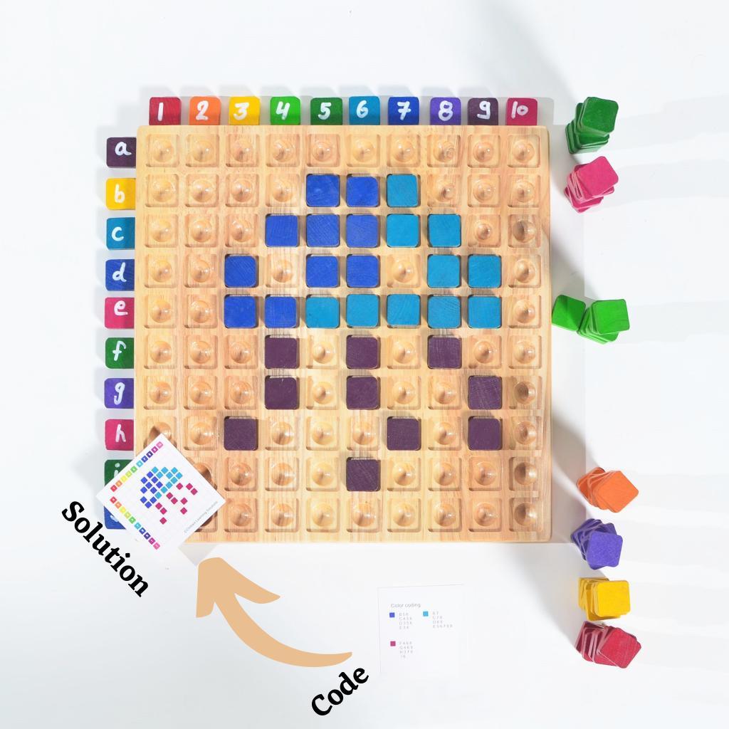 Hundred Board Activity Set of 100 Tiles and 70 Flash cards - Totdot