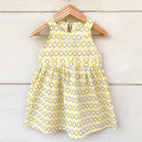Ikeda Designs Geometrical Print Sleeveless Dress - Yellow - Totdot