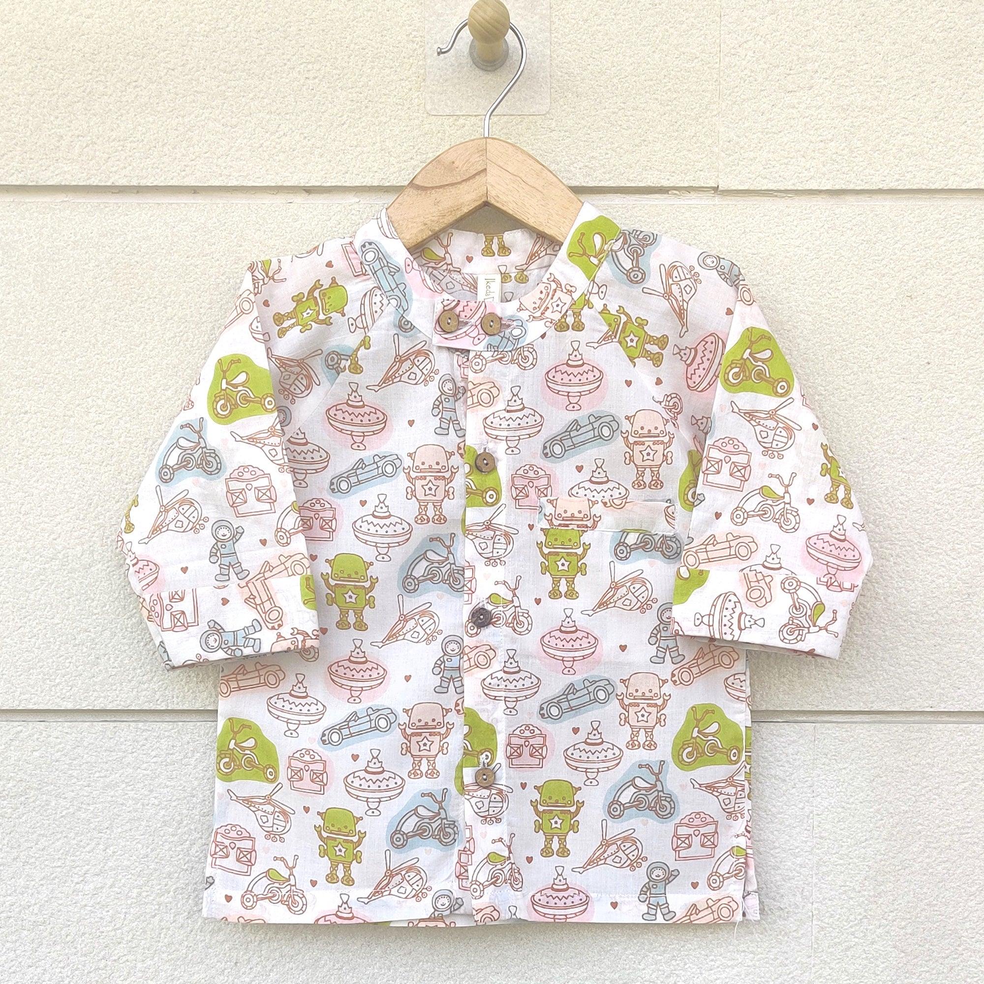 Ikeda Designs Sci-fi Print Raglan sleeves Shirt - Multicolor - Totdot