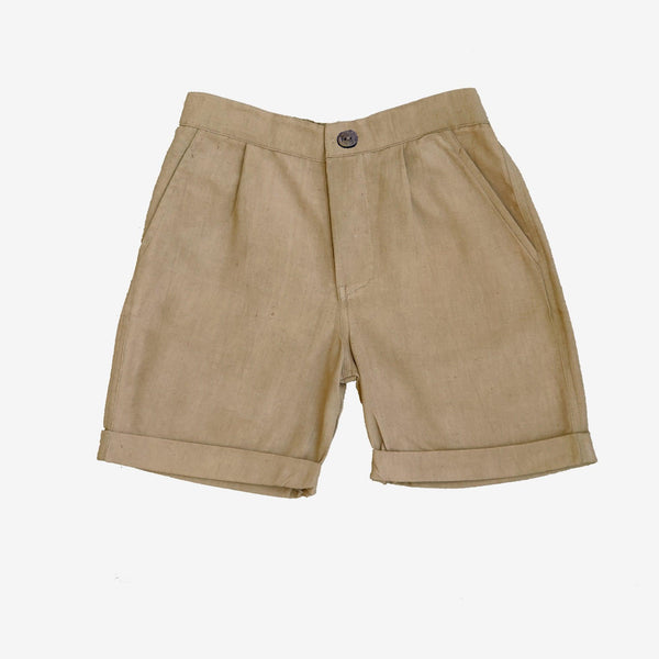 Ikeda Designs Solid color Shorts- Brown - Totdot