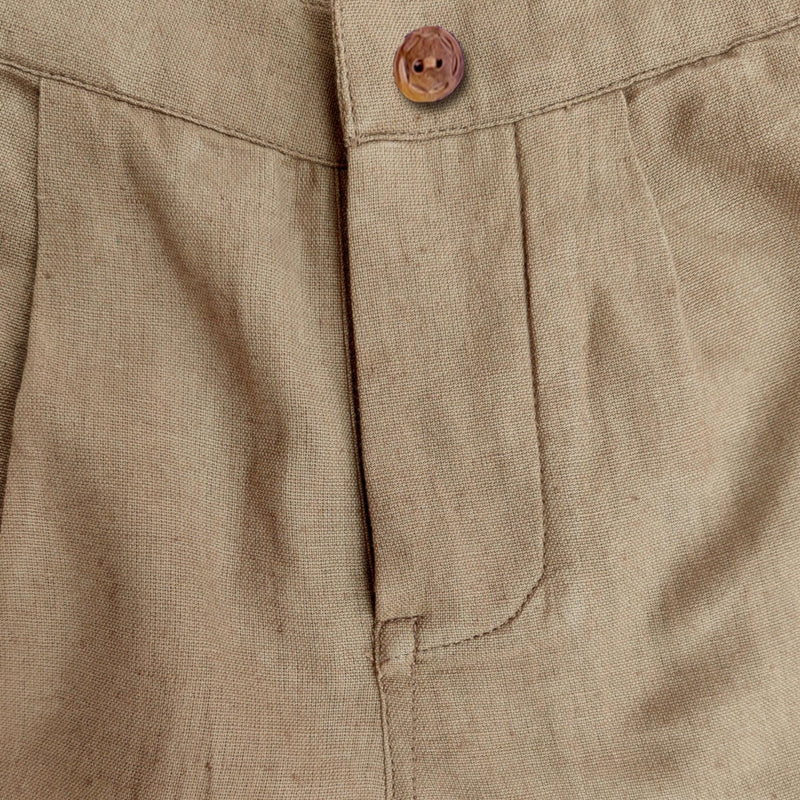 Ikeda Designs Solid color Shorts- Brown - Totdot