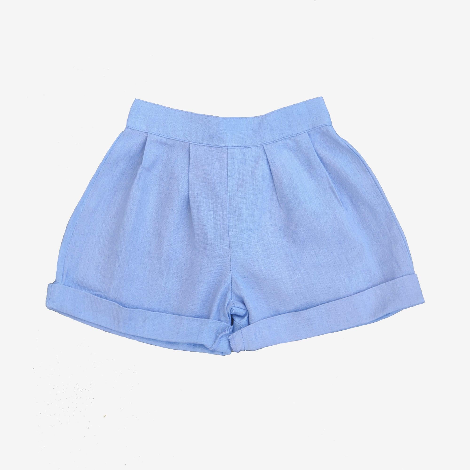 Ikeda Designs Solid color Shorts- Light Blue - Totdot
