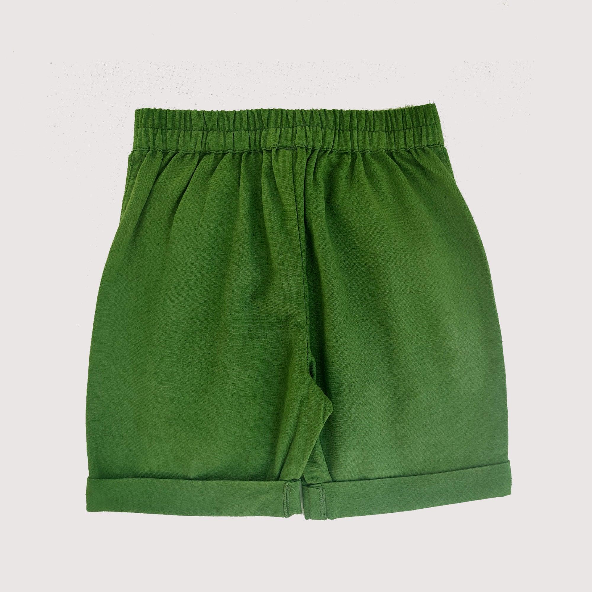 Ikeda Designs Solid color Shorts- Olive Green - Totdot