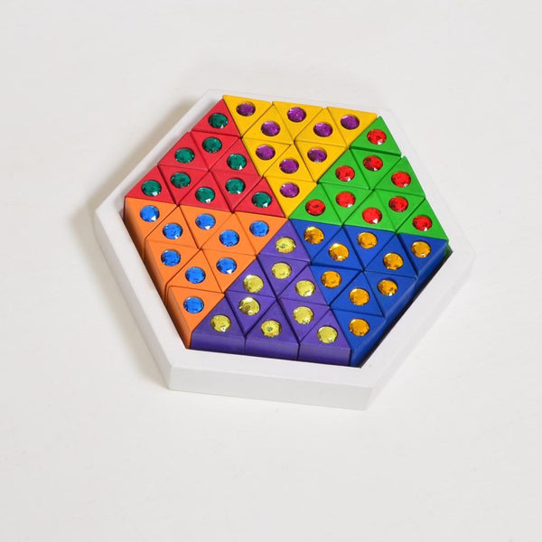 Jewelled Triangles – 54 Pieces - Totdot