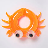 Kiddy Pool Ring Sonny the Sea Creature Neon Orange - Totdot
