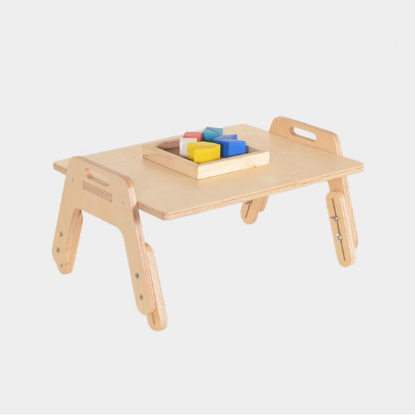 Large Montessori Chowki Study & Play Floor Table- Adjustable Height - Totdot