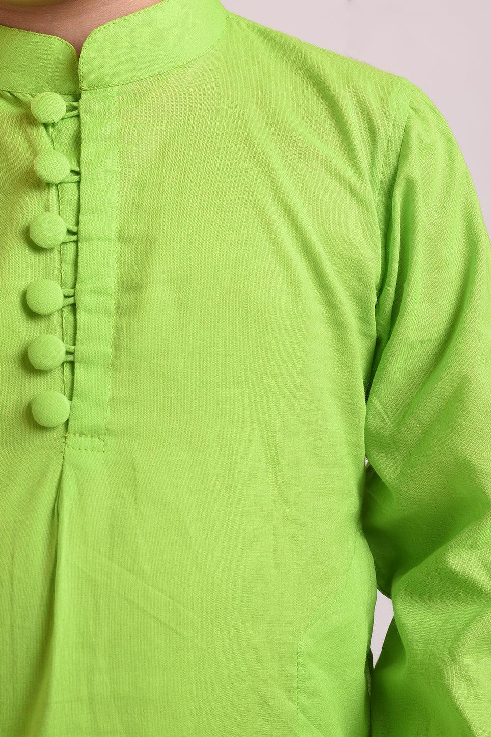 Lime Kurta Set - Totdot