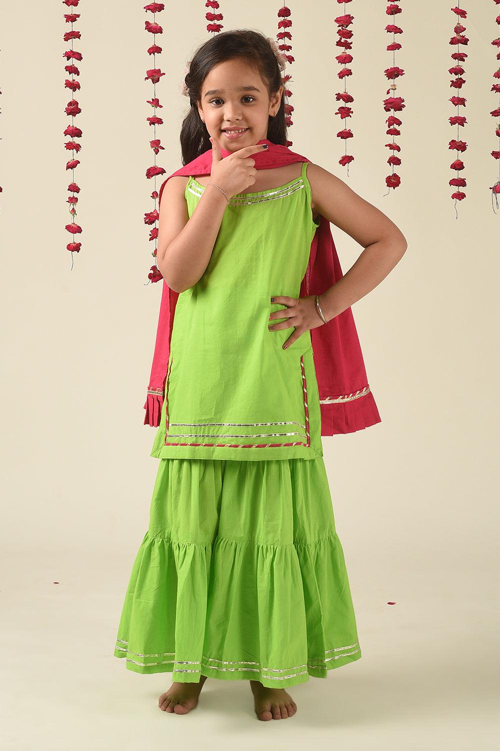 Lime Sharara Set - Totdot